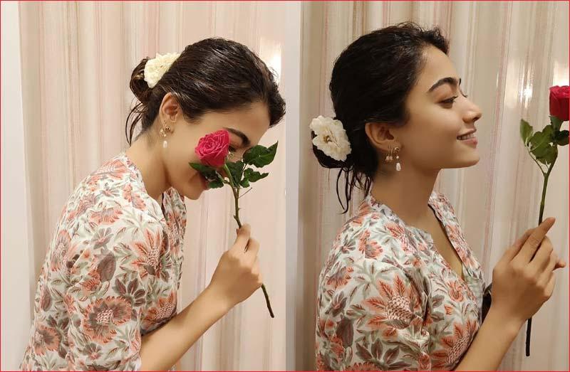 Rashmika latest look is beautiful.