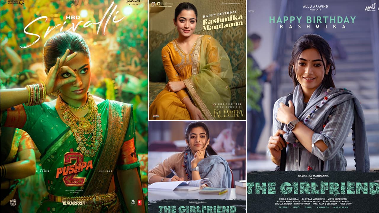 Rashmika Mandanna Birthday Special Posters Creates Sensation
