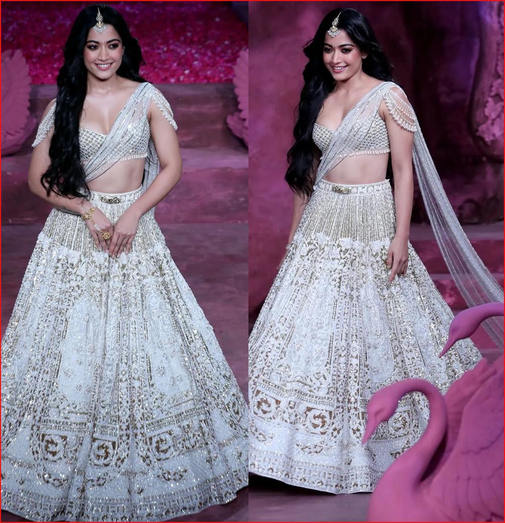 Rashmika Mandanna elegant outfit in fashion show