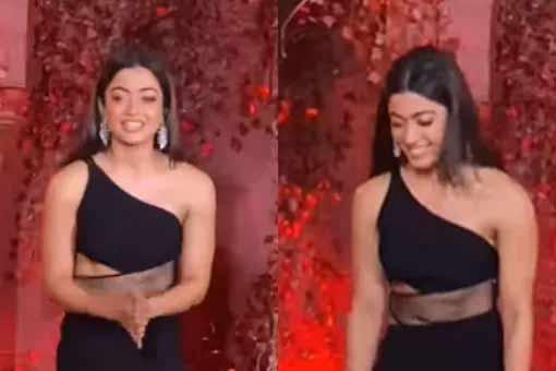 Rashmika Mandanna Glamour entry in Karan Johar Birthday Party
