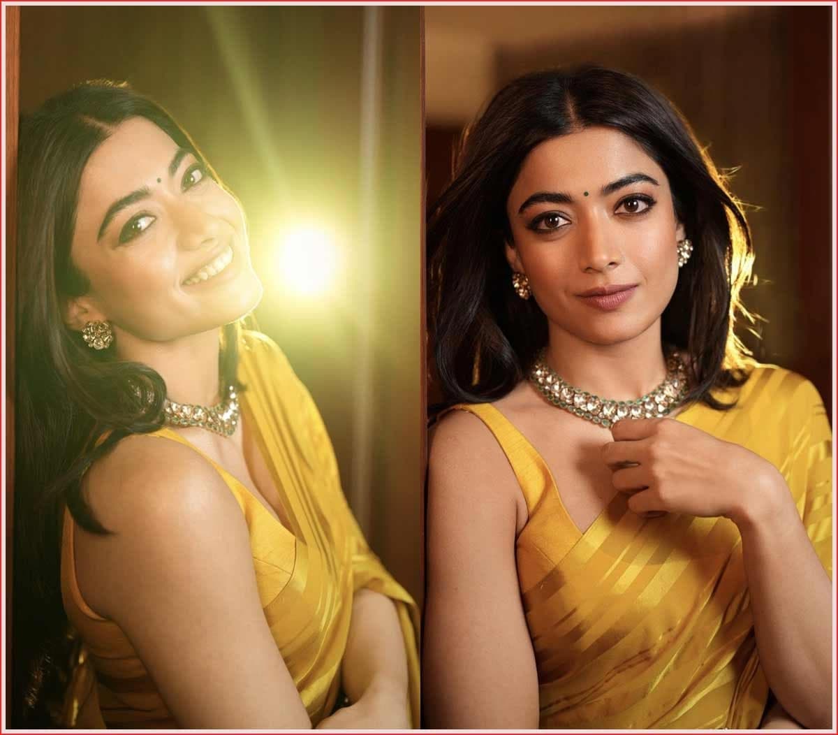 Rashmika Mandanna in Saree