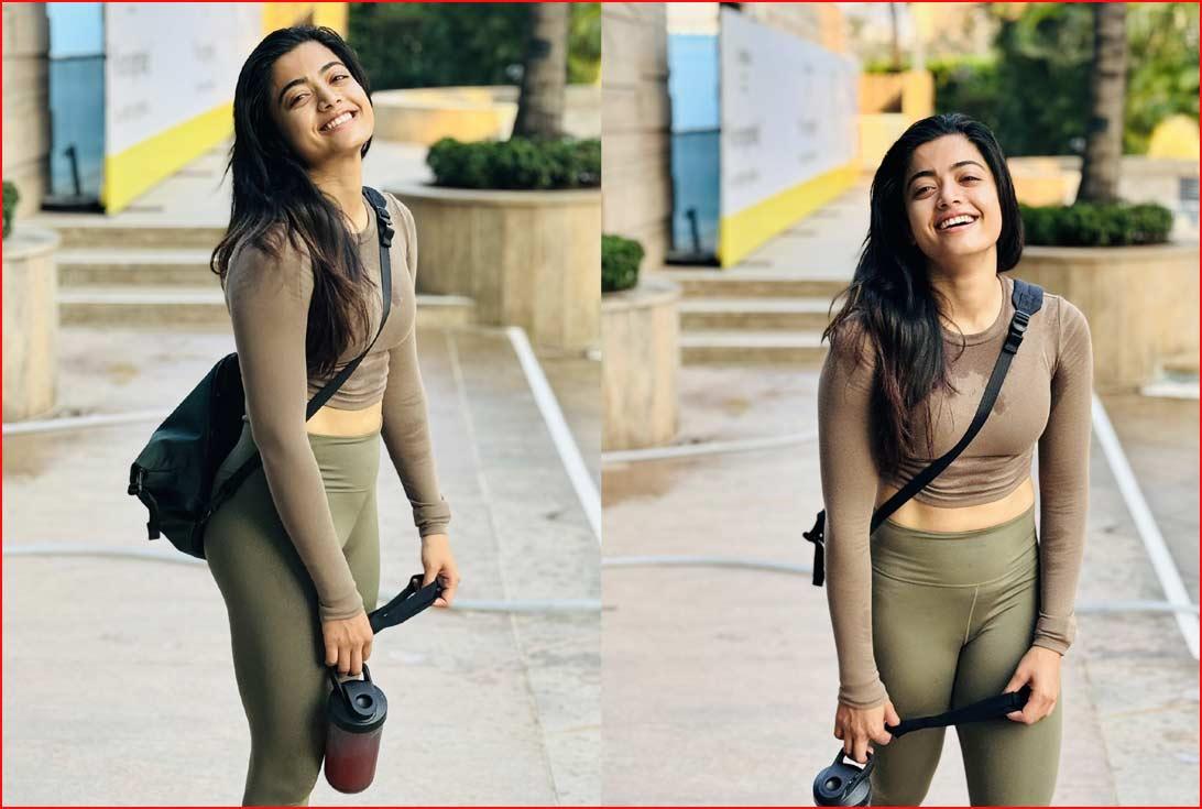 Rashmika Mandanna is drenched with workouts