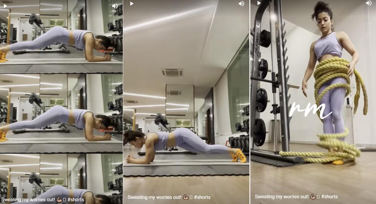 Rashmika Mandanna shares her gym video