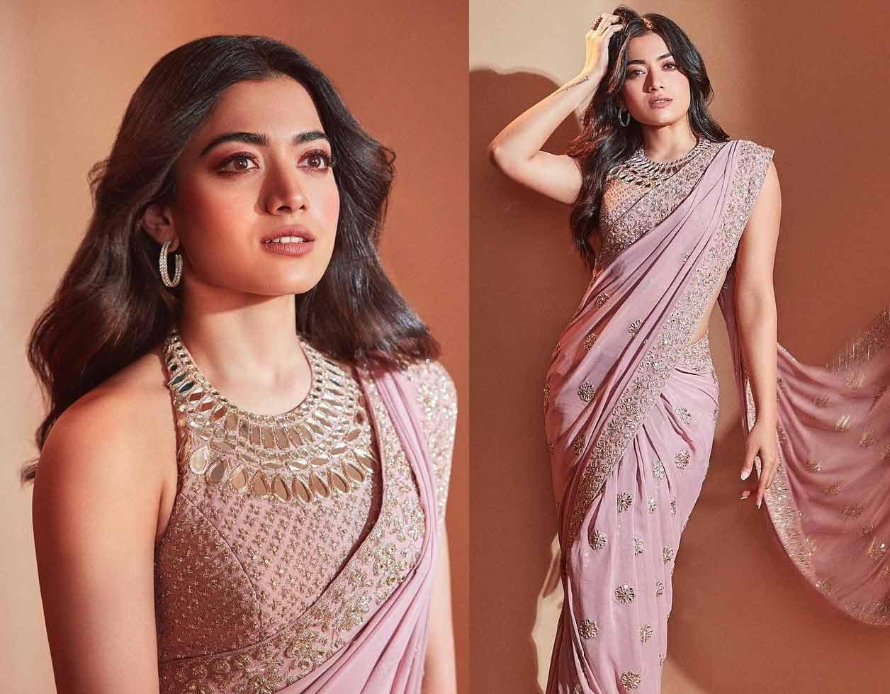 Rashmika saree pics goes viral