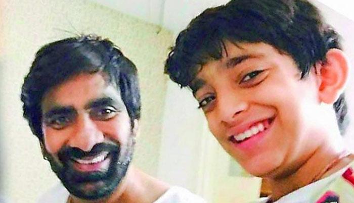 Ravi Teja Full Happy With His Son Acting