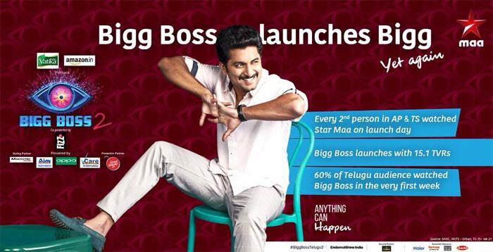 Record TRP for Nani's Bigg boss 2