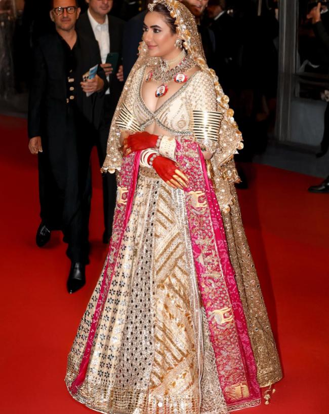 Ruchi Gujjar Necklace Turns Heads On Cannes Red Carpet