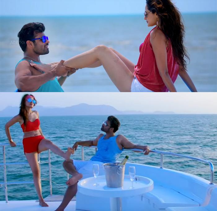 Sai Dharam Tej Between Pragya Jaiswal Song in Nakshatram Movie