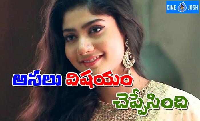 Sai Pallavi Clarifies On Her Clashes With Sharwanand