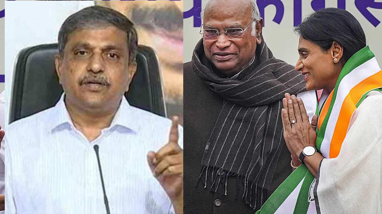 Sajjala Shocking comments on Sharmila congress entry