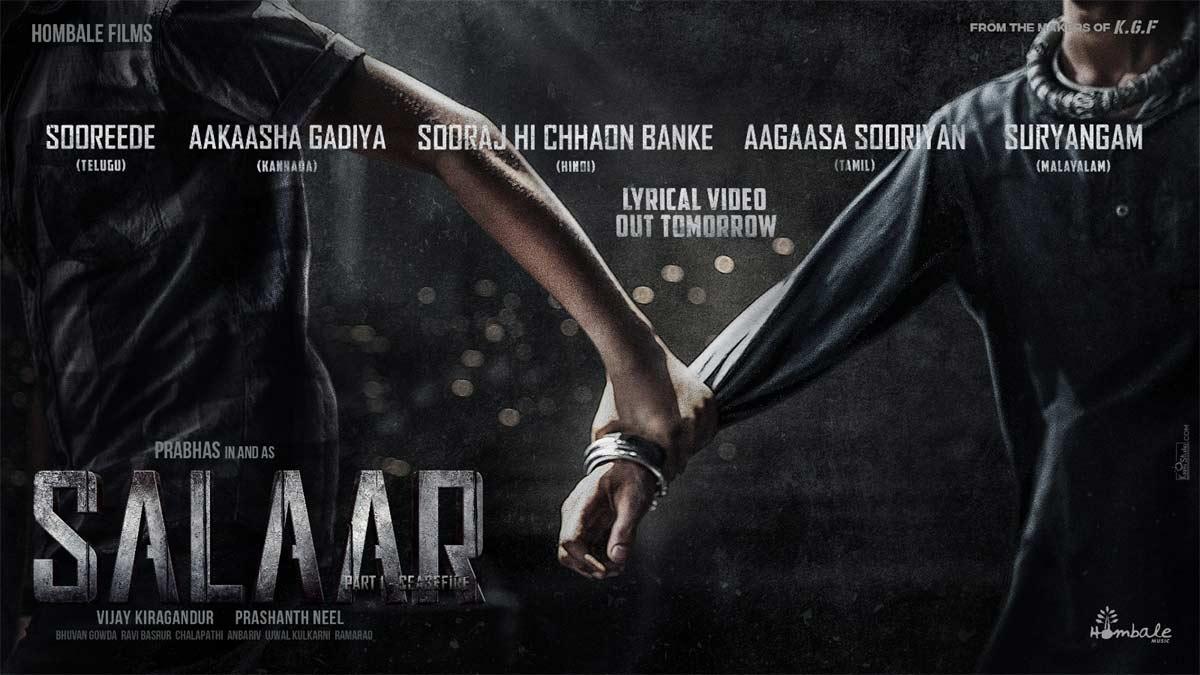 Salaar first single to be out tomorrow