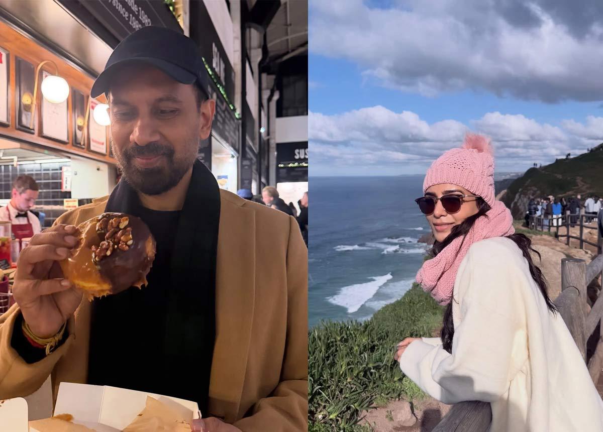 Sam and Raj enjoying honeymoon