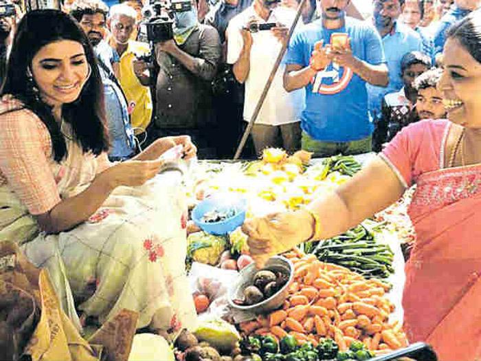 Samantha Akkineni turns vegetable seller
