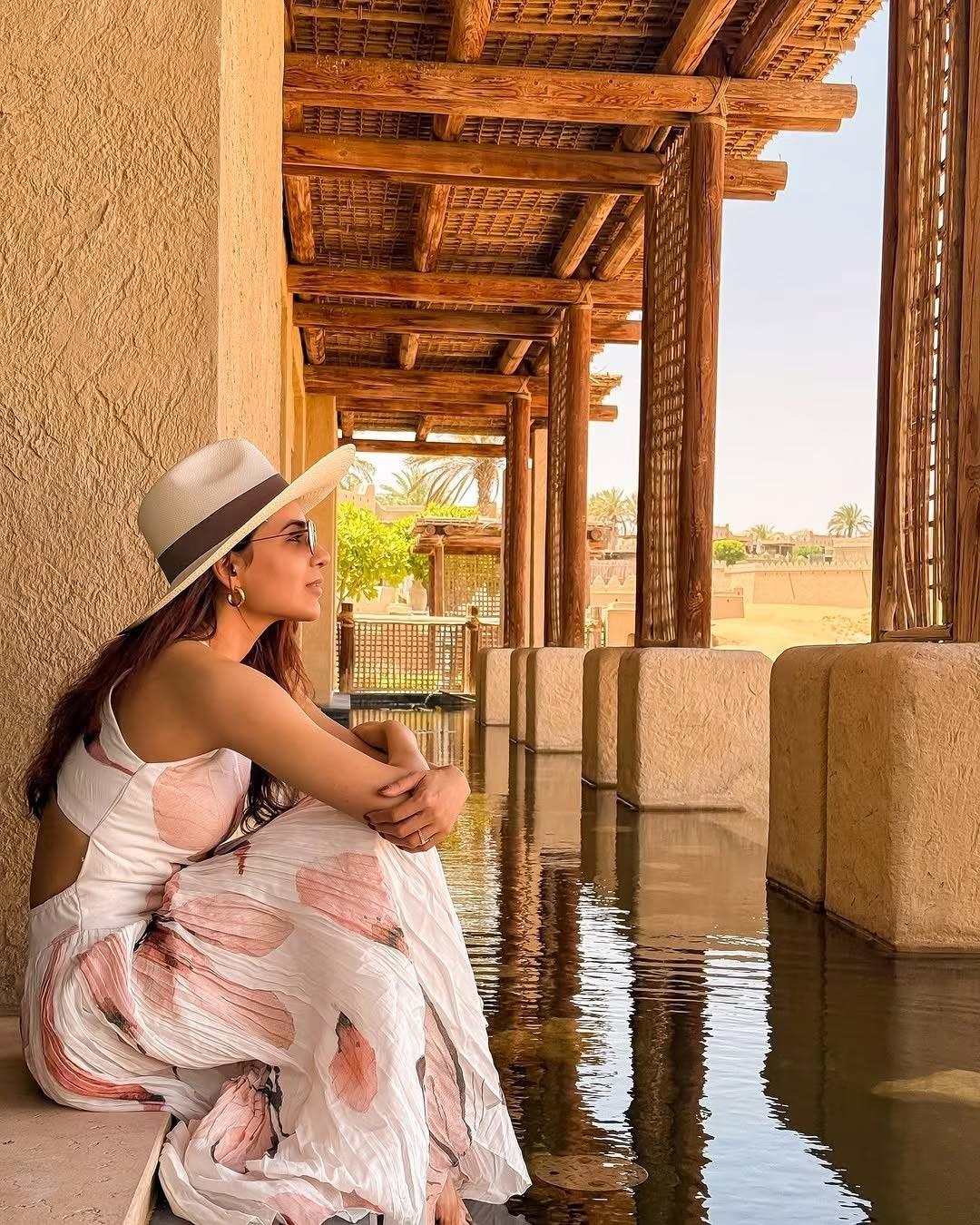 Samantha dropped pictures of her recent vacation to Abu Dhabi