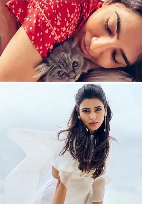 Samantha in happy mood