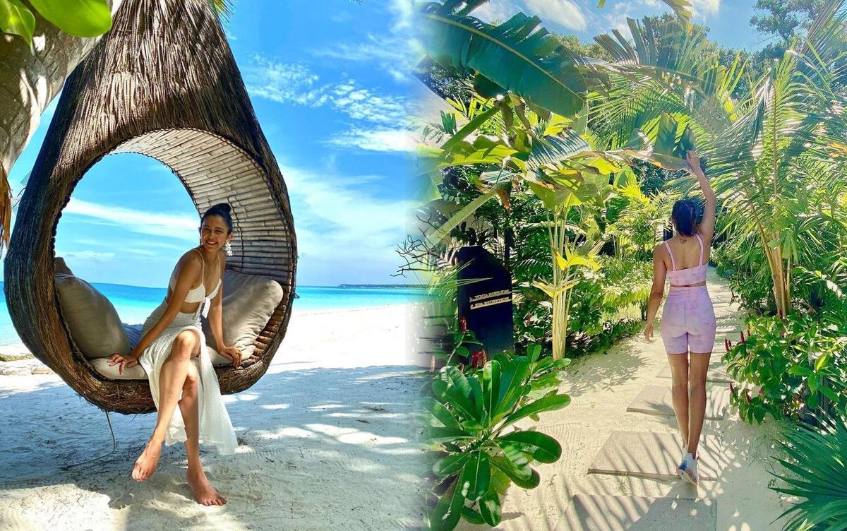 Samantha- Rakul with their Maldives Looks
