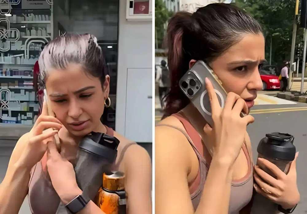 Samantha snaps at paps