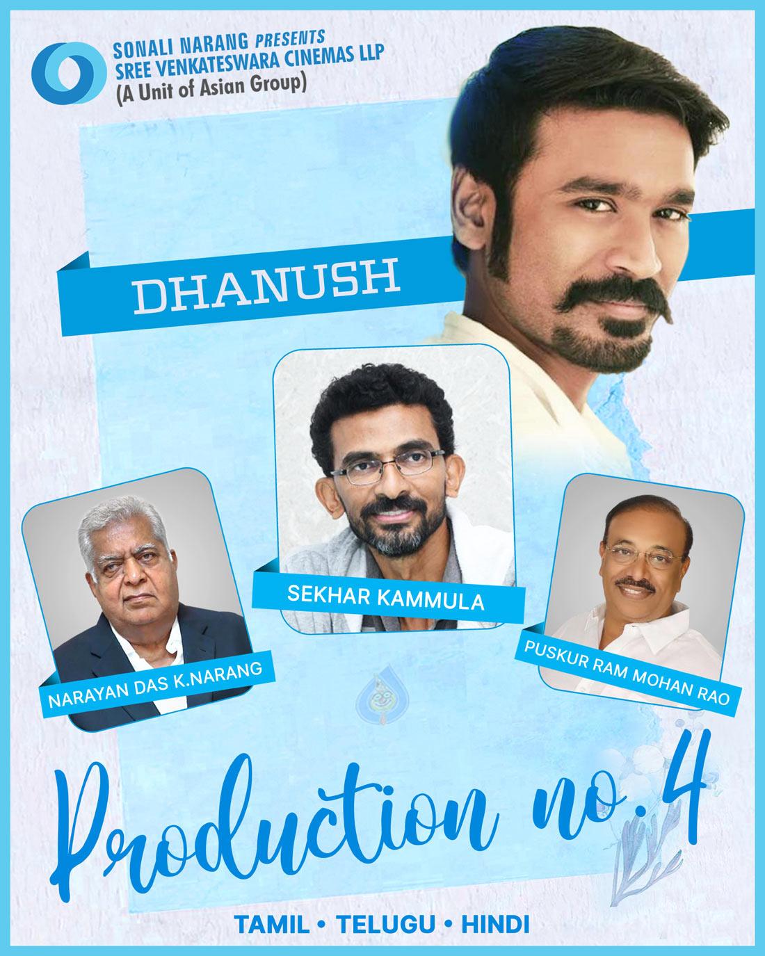 Sekhar Kammula and Dhanush are most likely to team up for a film