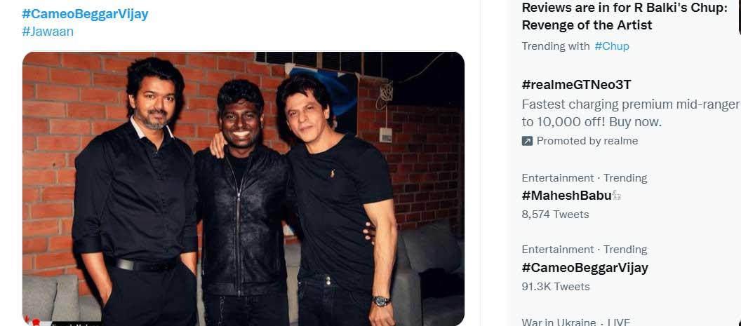 Shah Rukh Khan, Vijay and Atlee in one epic frame!