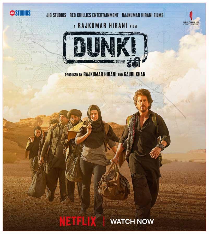 Shahrukh Dunki Streaming Now
