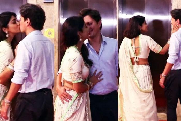 Shriya saran Doing Nuisance With Husband In public
