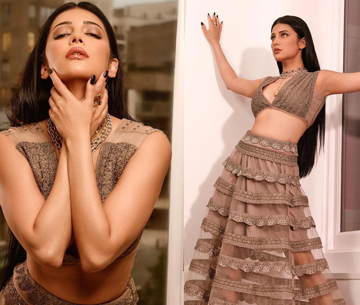 Shruti Haasan is the latest glamour look