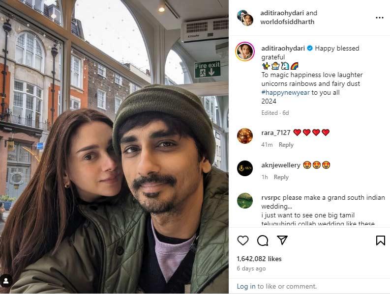 Siddharth and Aditi Rao Hydari love story