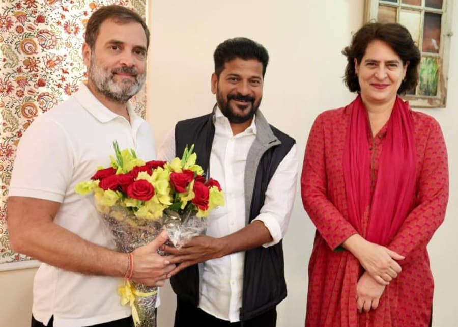 Small Change in Revanth Reddy Swearing Ceremony 