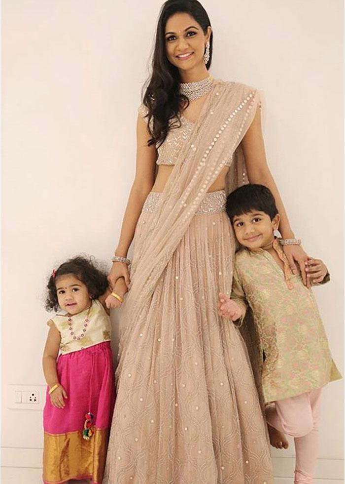 Sneha, Ayaan, Arha's Pic Goes Viral