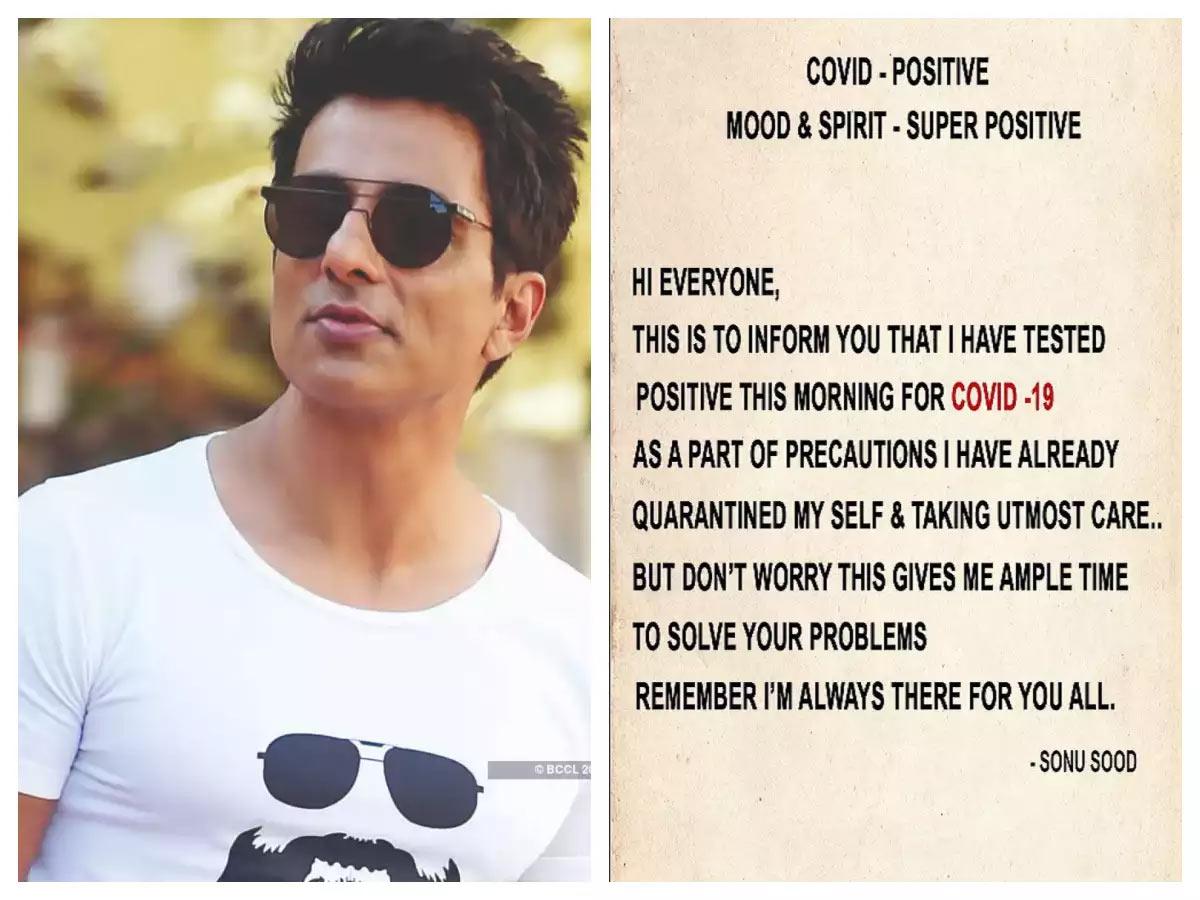 Sonu Sood Tested Positive for Covid 19