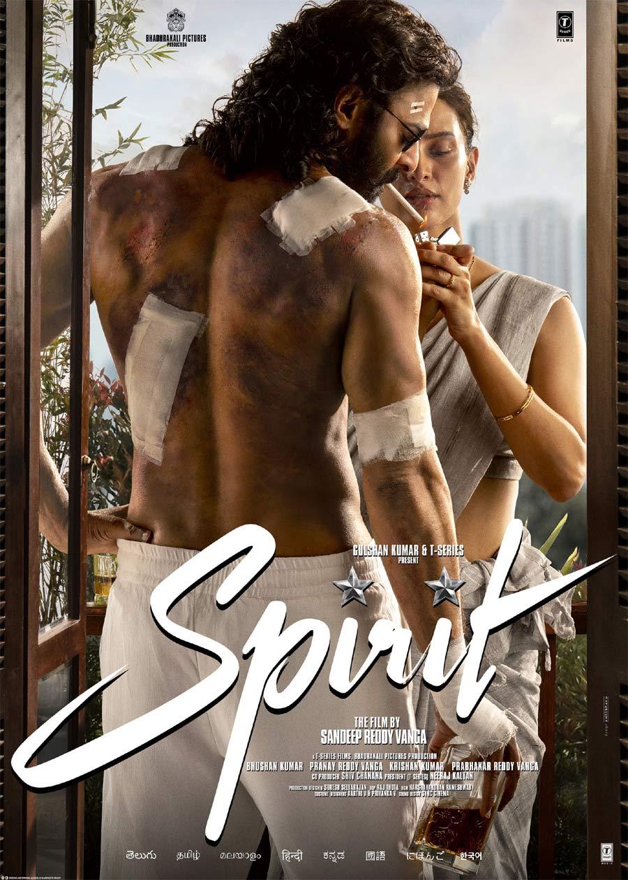 Spirit First Look Reveals Ajanubahu Prabhas