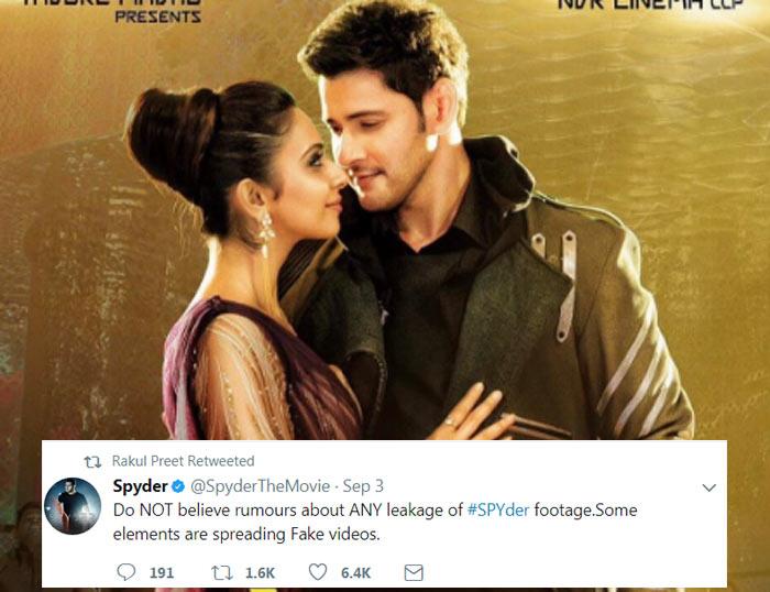 Spyder Team Clarity on Movie Scenes Leak