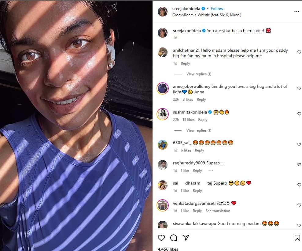 Sreeja Konidela instagram post goes viral