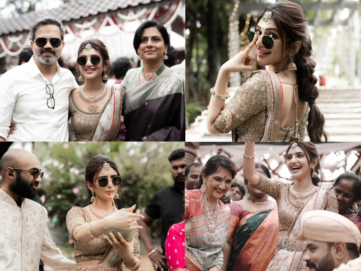 Sreeleela attends the KGF Cinematographer wedding