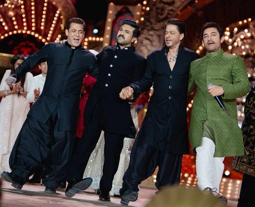 SRK, Salman, Aamir Set Stage on Fire With EPIC Naatu Naatu Dance