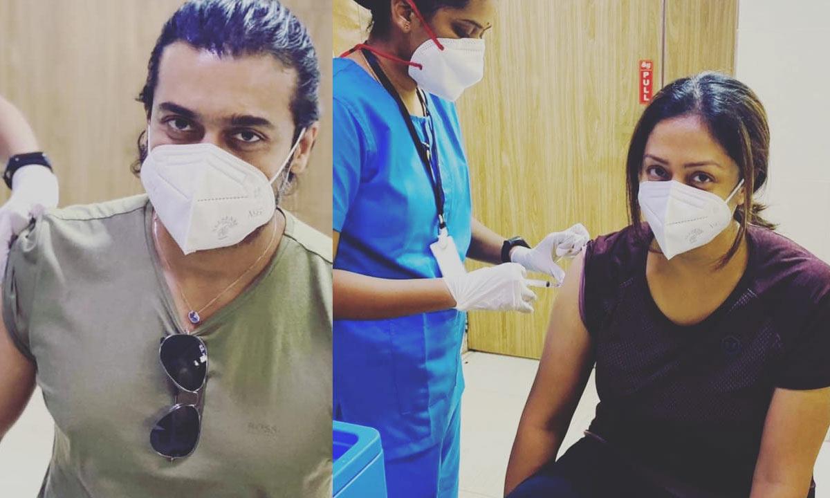 Star Couple get their vaccination