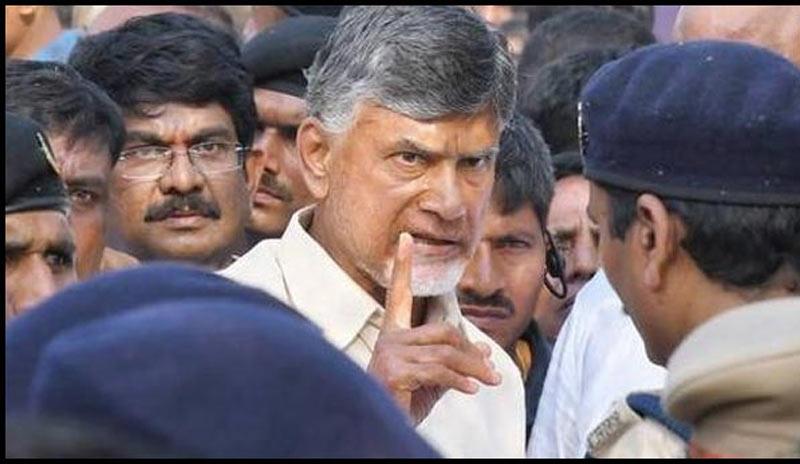 Stone attack on Chandrababu Tirupati Sabha