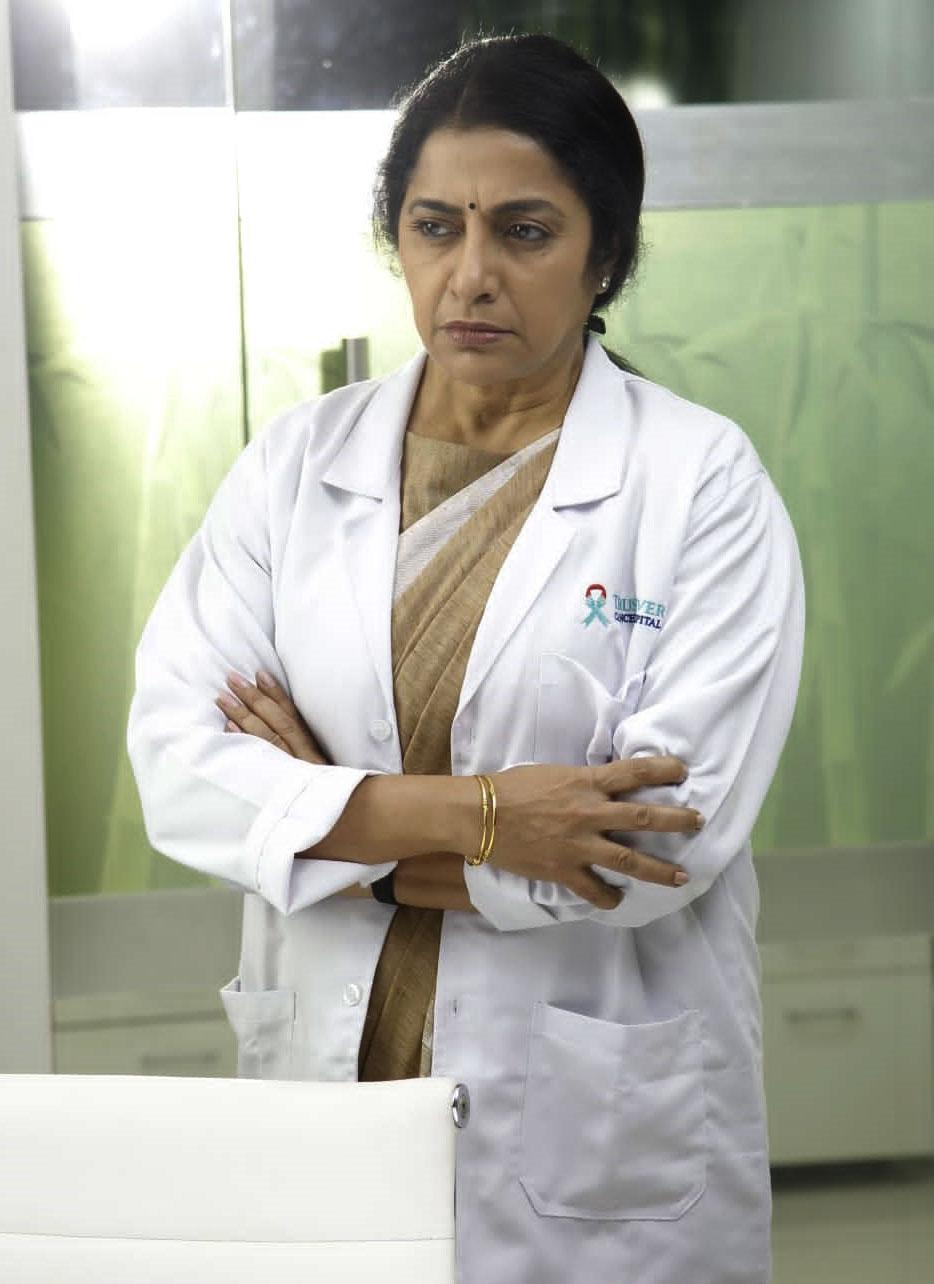 Suhasini is playing a powerful role in the movie Balamevvadu