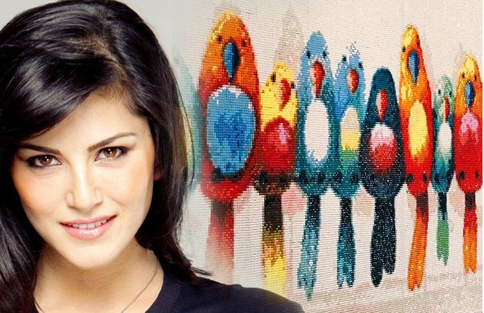 Sunny Leone Designs A Piece of Art for Daughter 