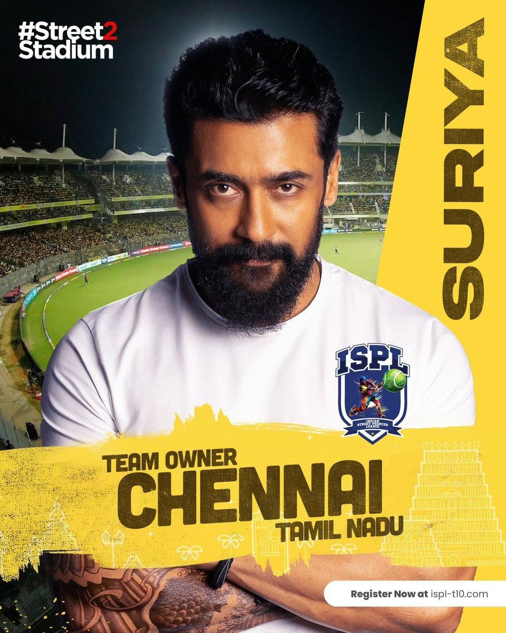 Suriya Buys Chennai Cricket Team In ISPL