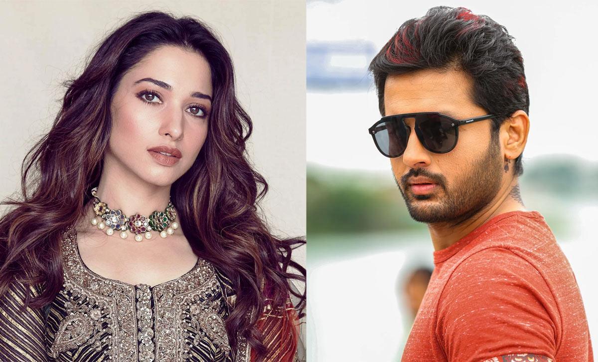 Tamannaah, Nitin Promotional song shooting for Maestro