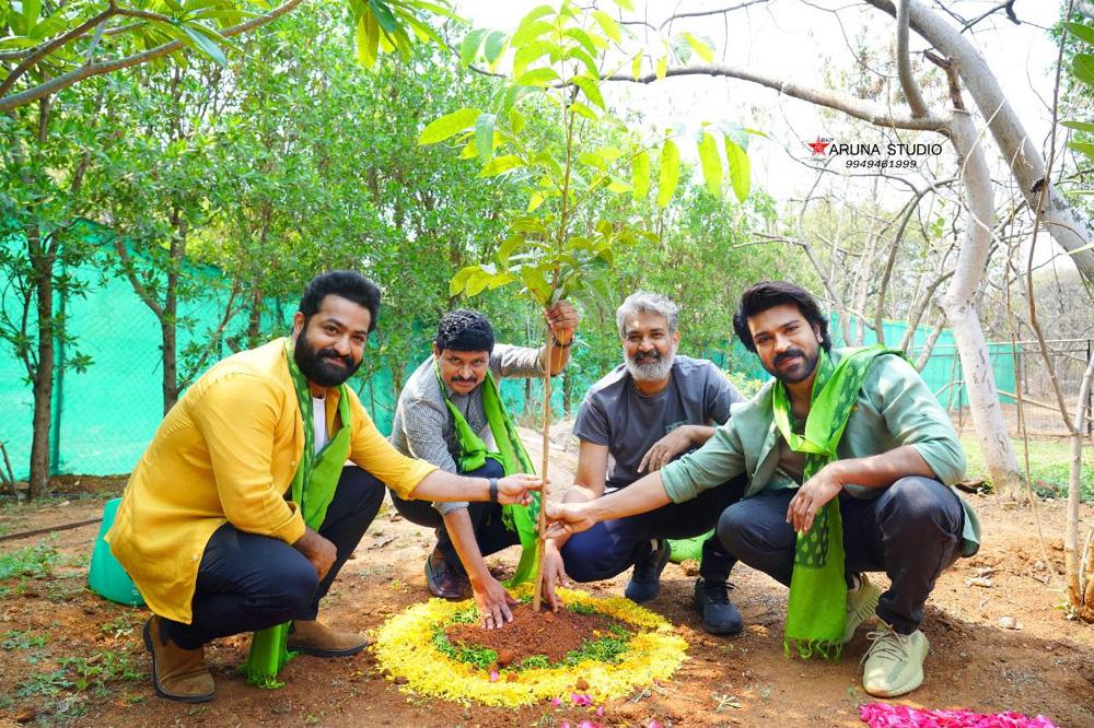 Team RRR Movie participated in Green india Challenge