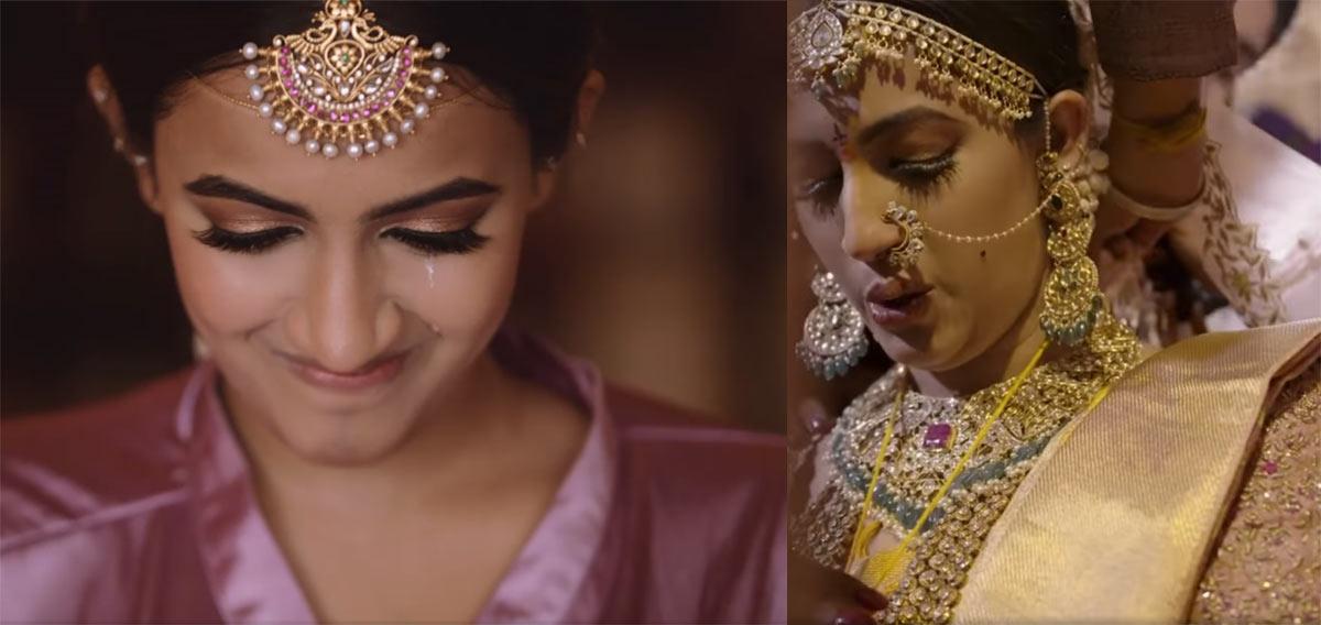 Tears welled up as the bride was getting ready