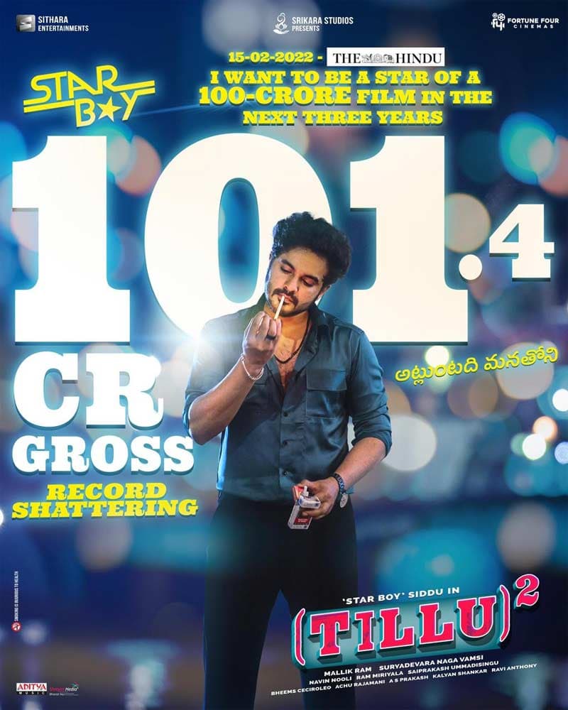 Tillu Square enters Rs 100 crore club
