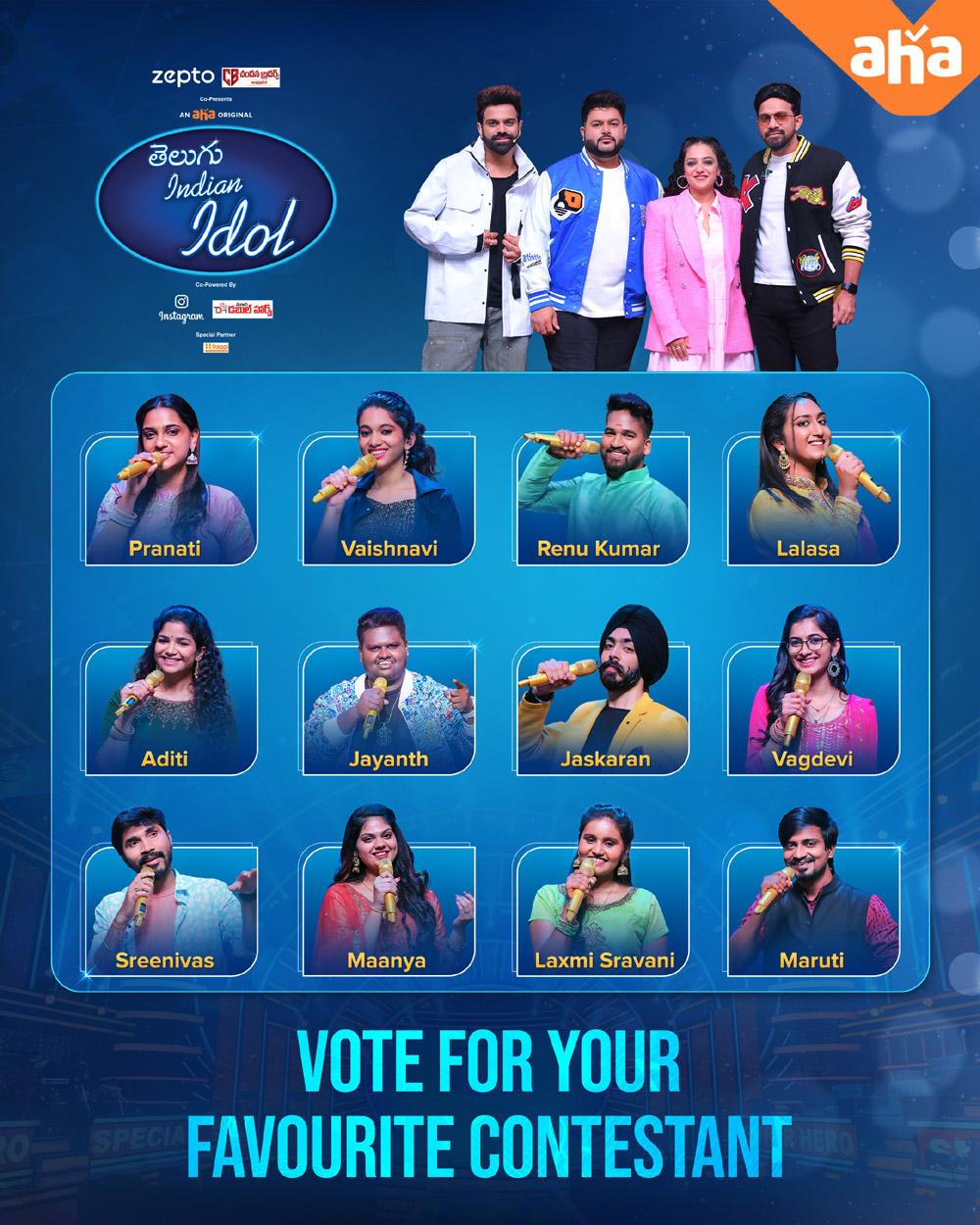 Top 12 contestants of the world s biggest stage Telugu Indian Idol