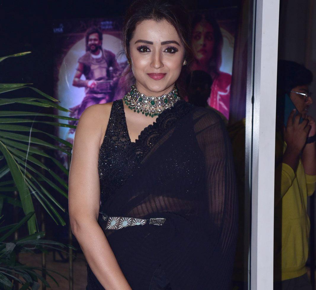 Trisha in Black saree