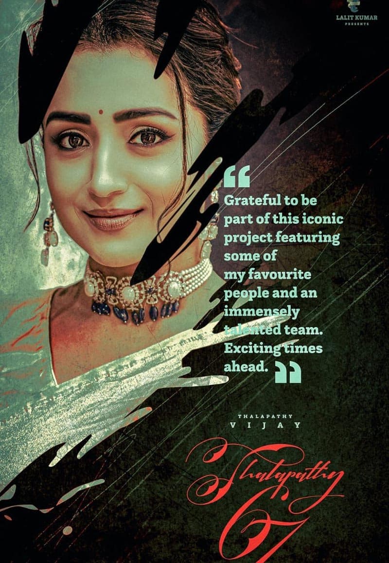 Trisha On Board For Thalapathy67