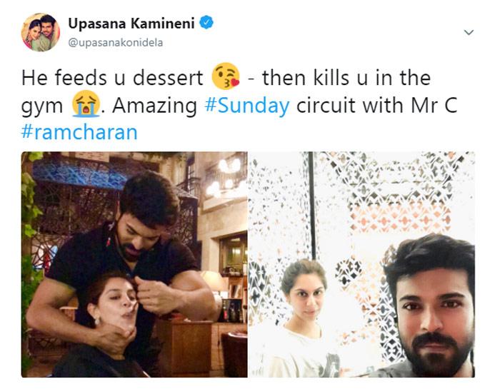 Upasana Sensational comments on Ram Charan