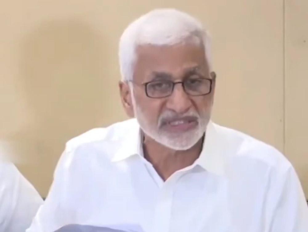 V Vijaysai Reddy Serious on His Party Leader