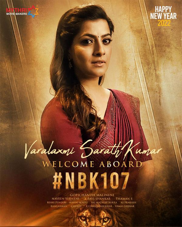 Varalaxmi Sarathkumar On Board For Balakrishna NBK107